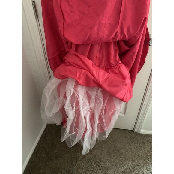 Vintage City Triangles Long Pink Sparkly Spaghetti Strap Dress Size 13 A-Line - Picture 10 of 10